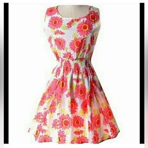 HXY Orange Floral Mini Dress NWOT